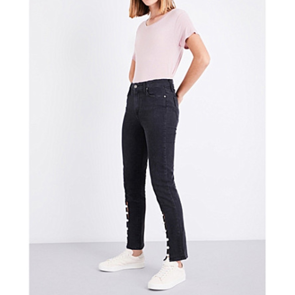Paige Julia High Rise Straight Leg Jean